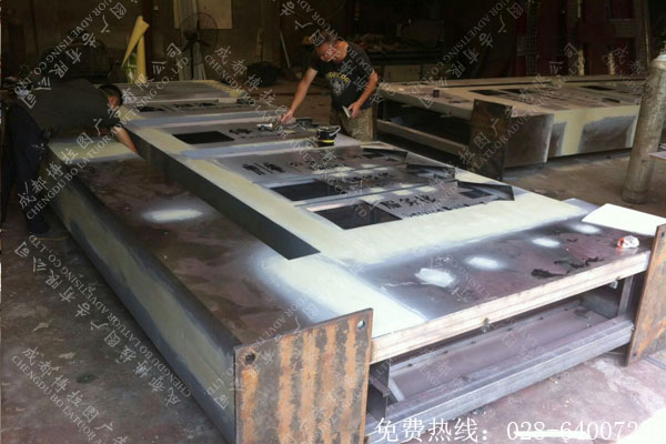 四川高速服务区导视标识系统案例