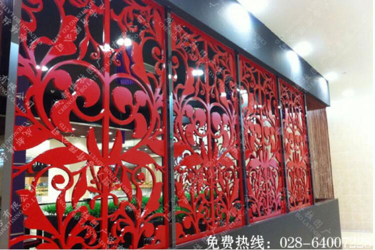 花窗隔断PVC烤漆制作