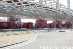 成都非遗文化节墙体广告画面制作