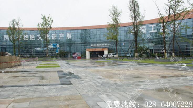 非遗博览园玻璃墙体标识字制作