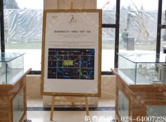 成都楼盘销售中心挂画架广告制作